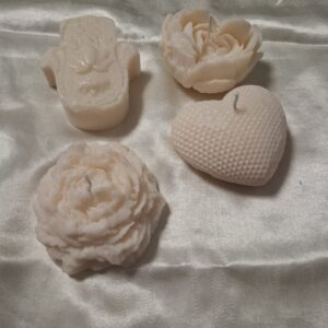 מגוון נרות משעוות סויה בעבודת יד בריח בושם